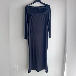 Elegant Black Long Sleeve Dress